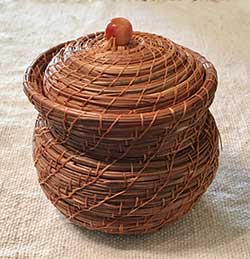 Beaded Lid Basket